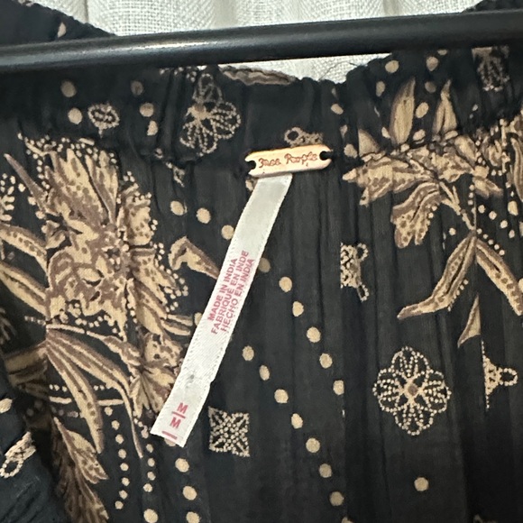 Free People Black and Tan Maxi Dress - Picture 2 of 3